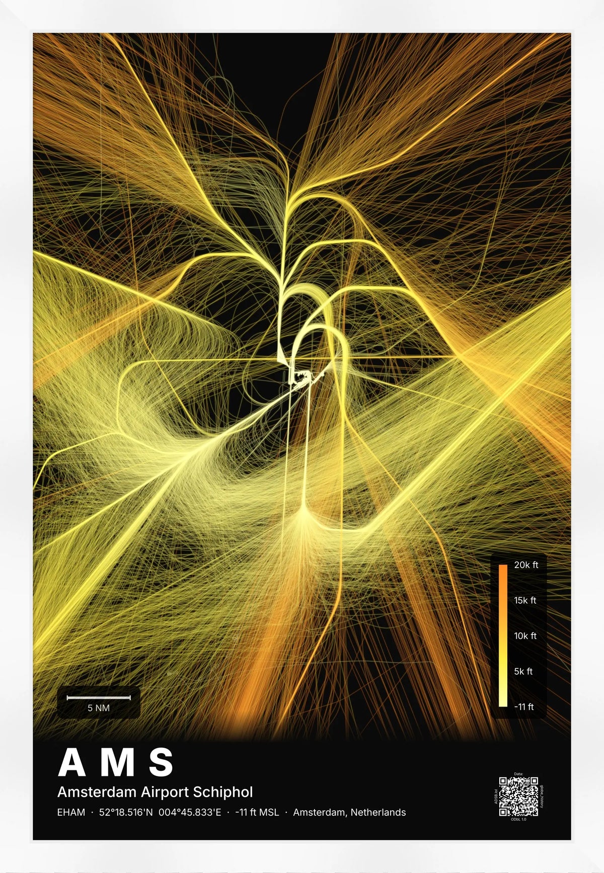 AMS flight path map — Solana theme · Dark [material:framed_white]