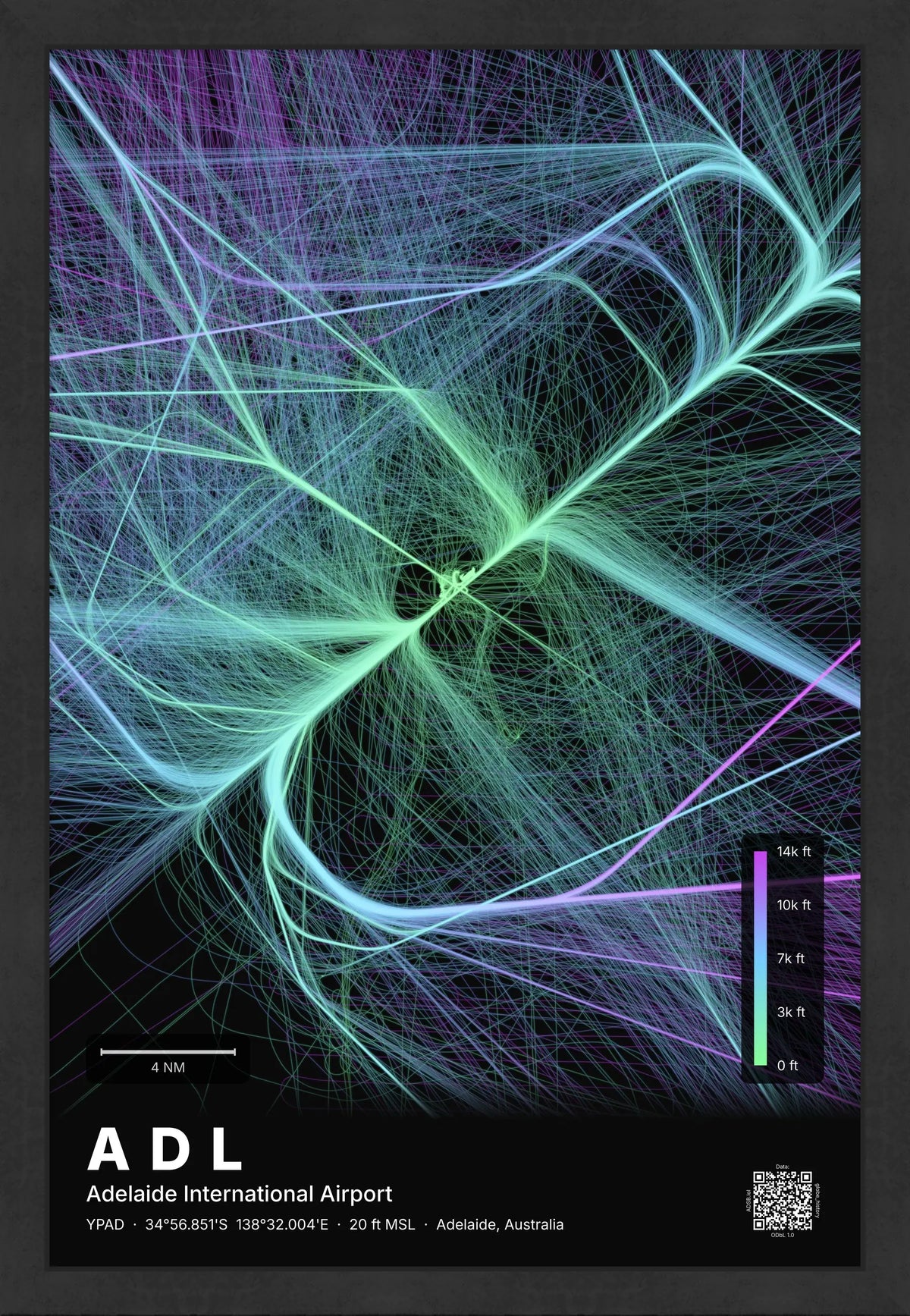 ADL flight path map — Prism theme · Dark [material:framed_black]