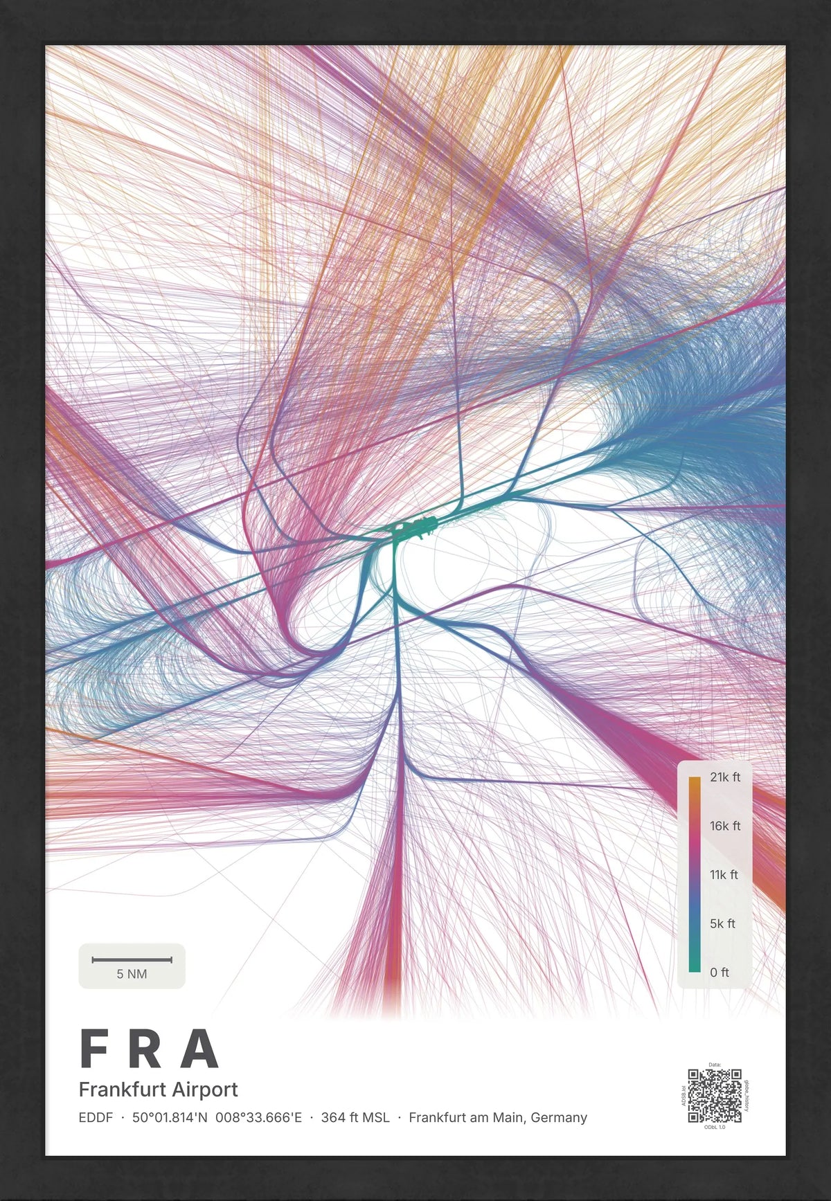 FRA flight path map — Aurora theme · Light [material:framed_black]