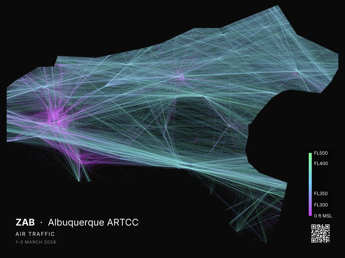 Albuquerque ARTCC print — Prism theme · Dark