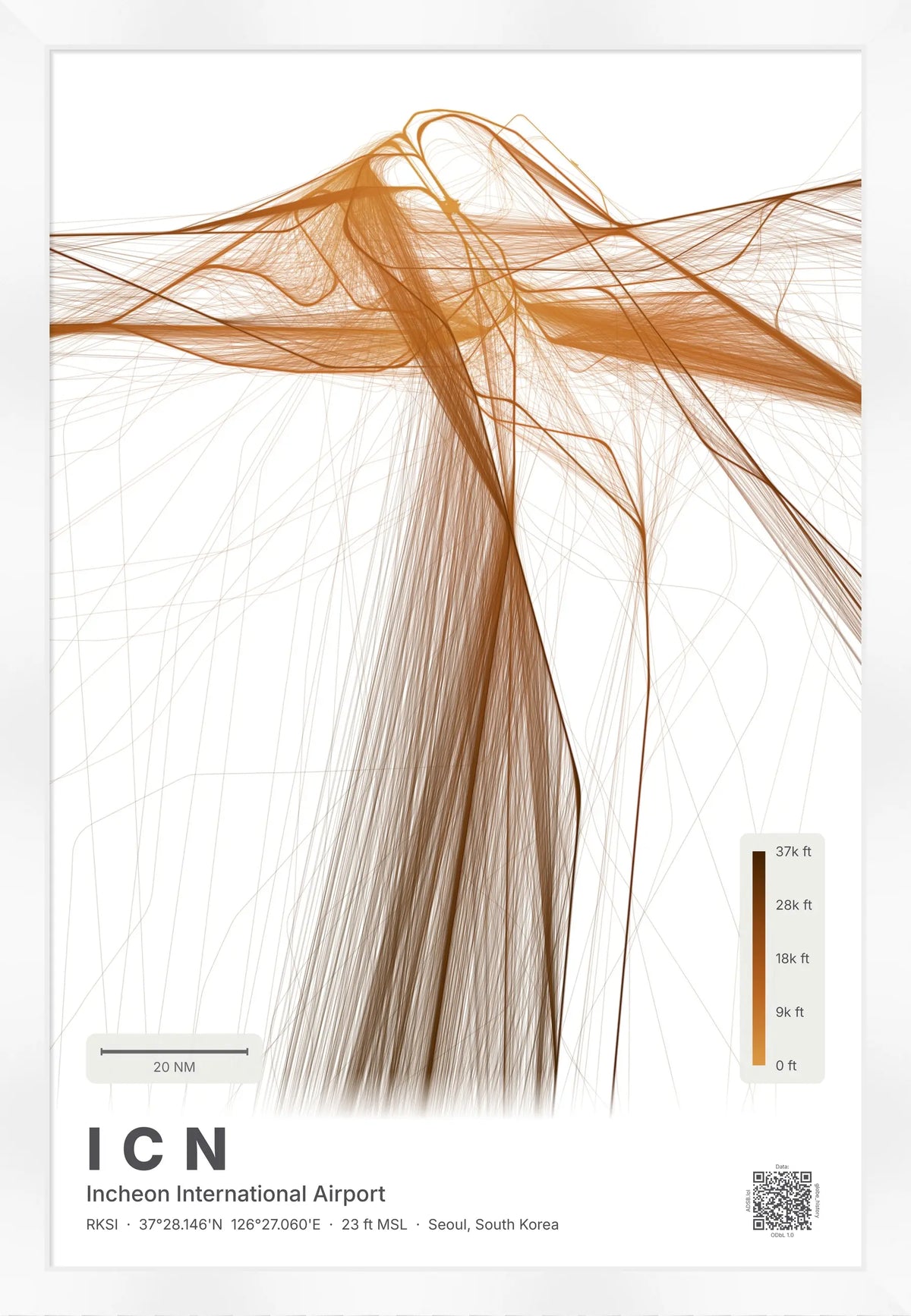 ICN flight path map — Solana theme · Light [material:framed_white]