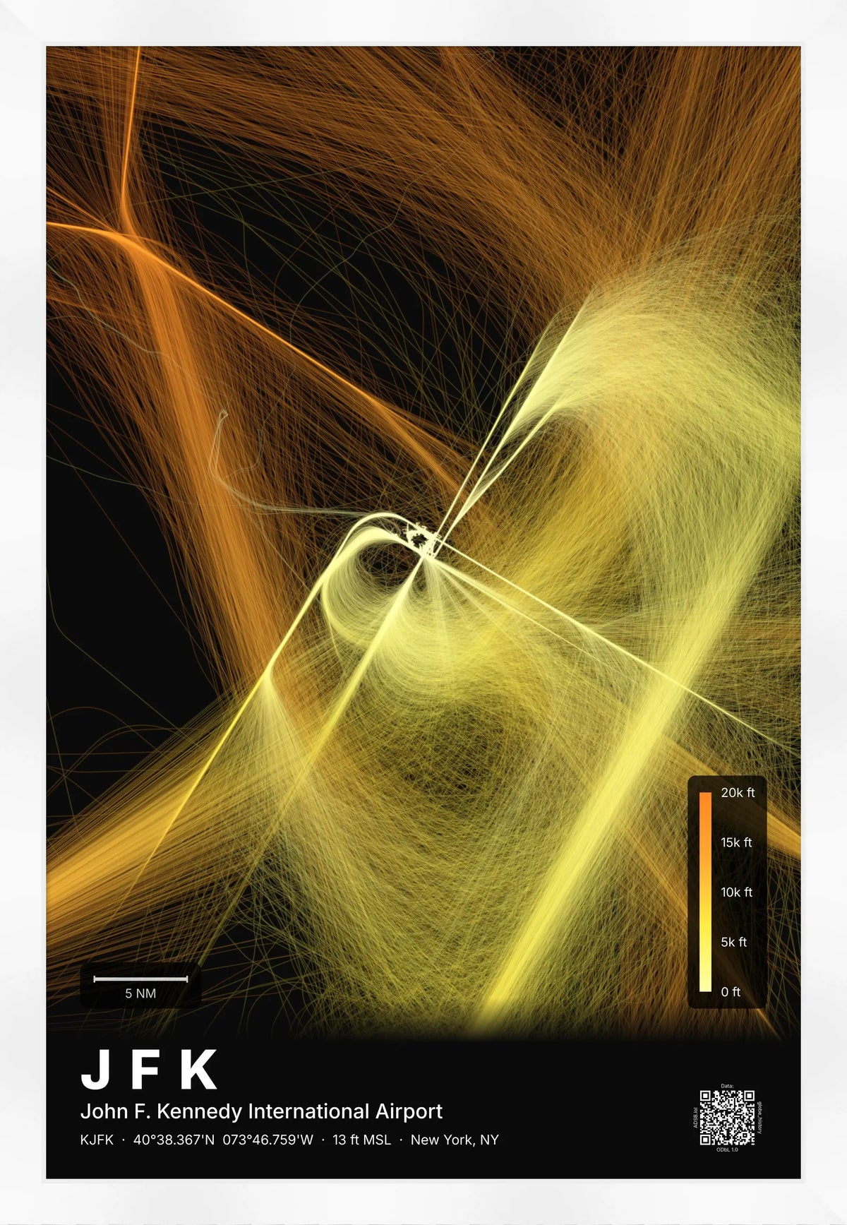 JFK flight path map — Solana theme · Dark [material:framed_white]