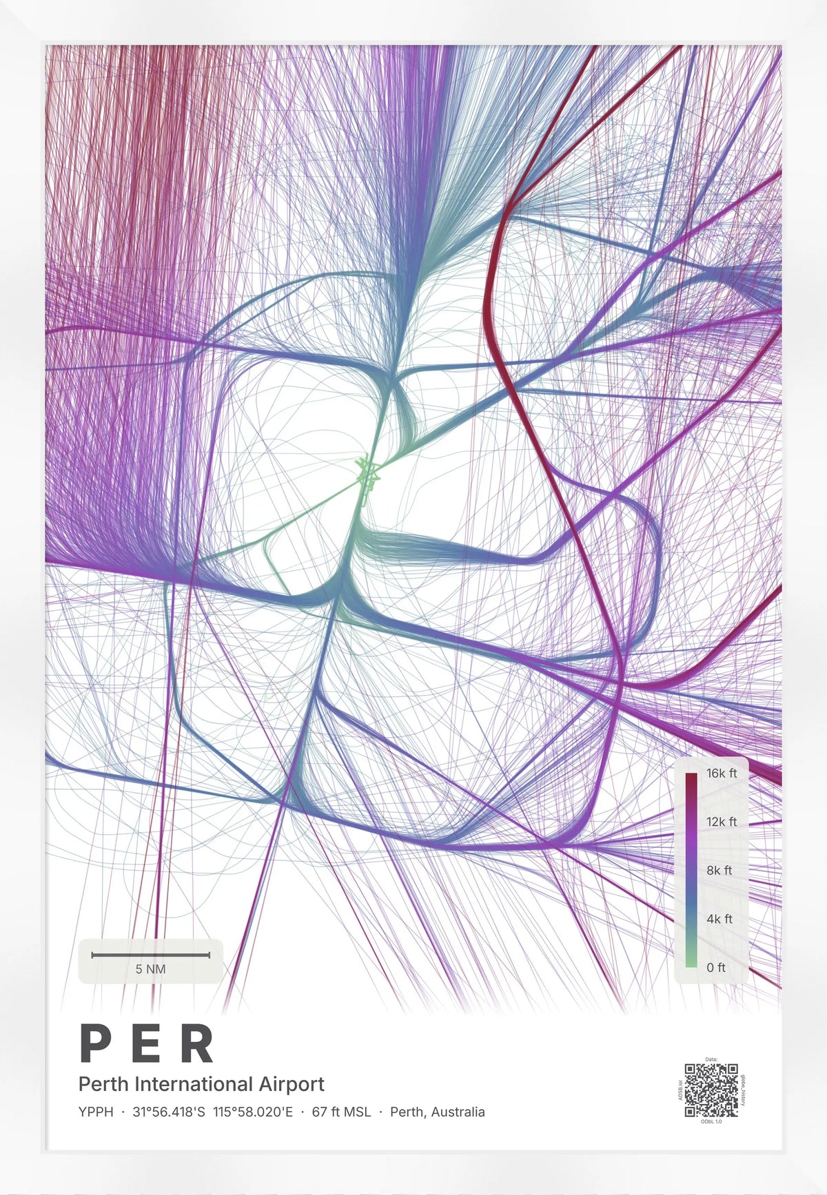 PER flight path map — Prism theme · Light [material:framed_white]