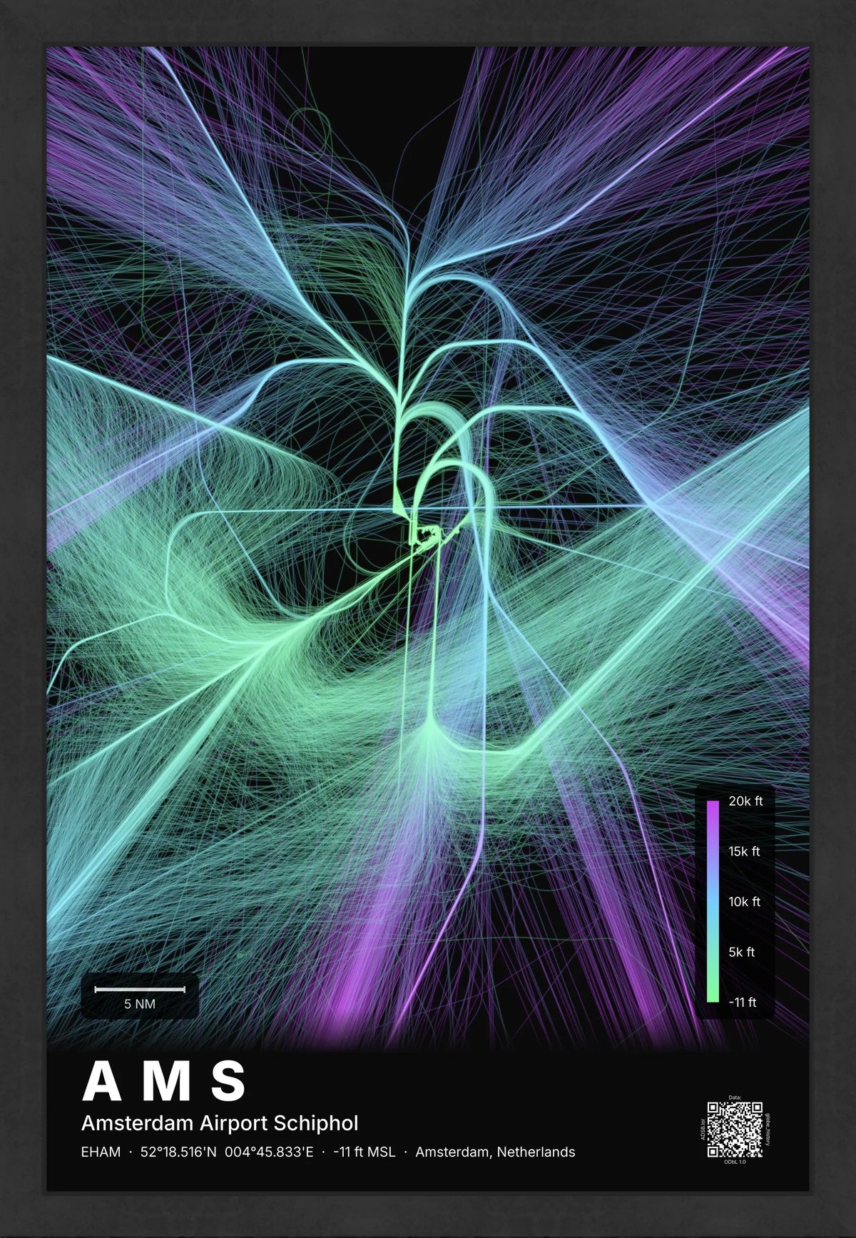 AMS flight path map — Prism theme · Dark [material:framed_black]