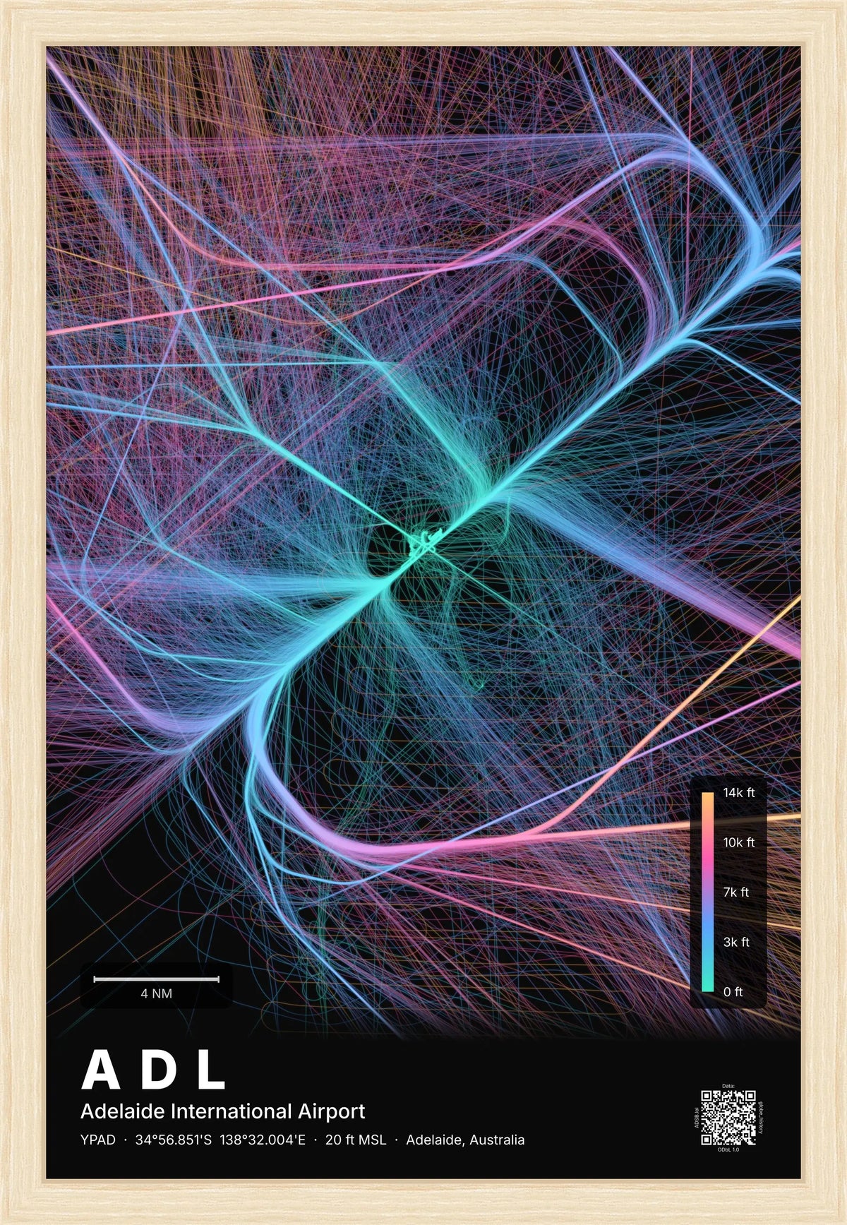 ADL flight path map — Aurora theme · Dark [material:framed_natural]