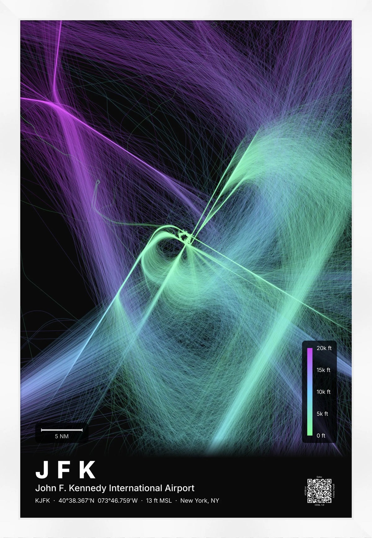JFK flight path map — Prism theme · Dark [material:framed_white]