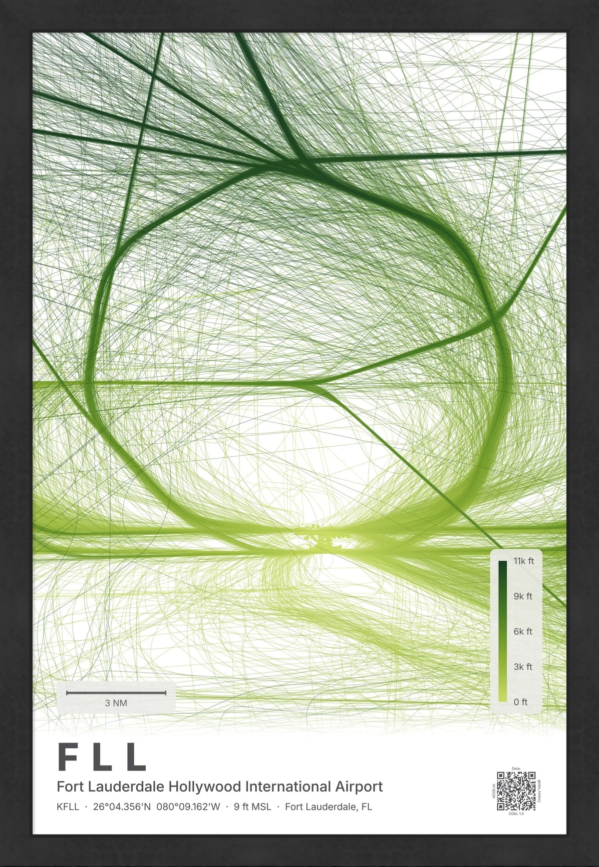 FLL flight path map — Citrus theme · Light [material:framed_black]