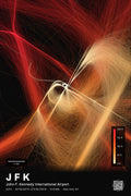 JFK flight path map — Inferno theme · Dark