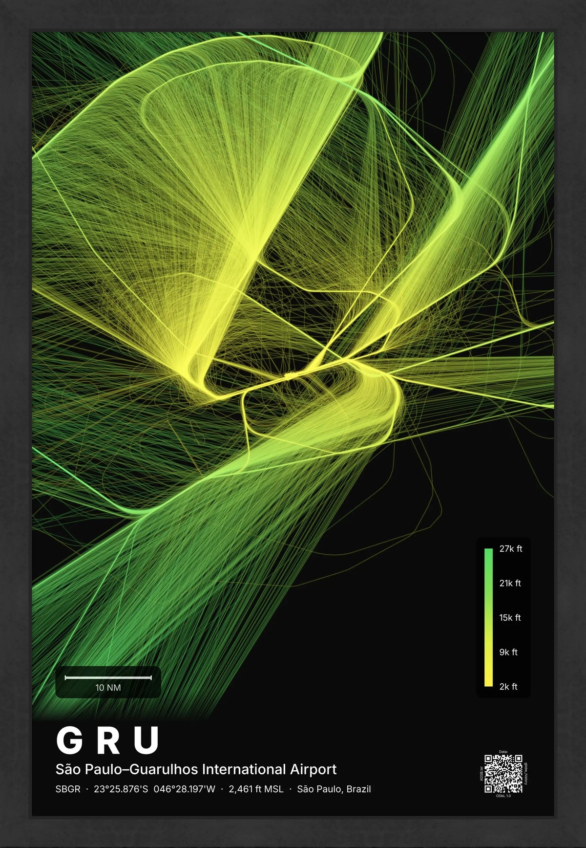 GRU flight path map — Citrus theme · Dark [material:framed_black]