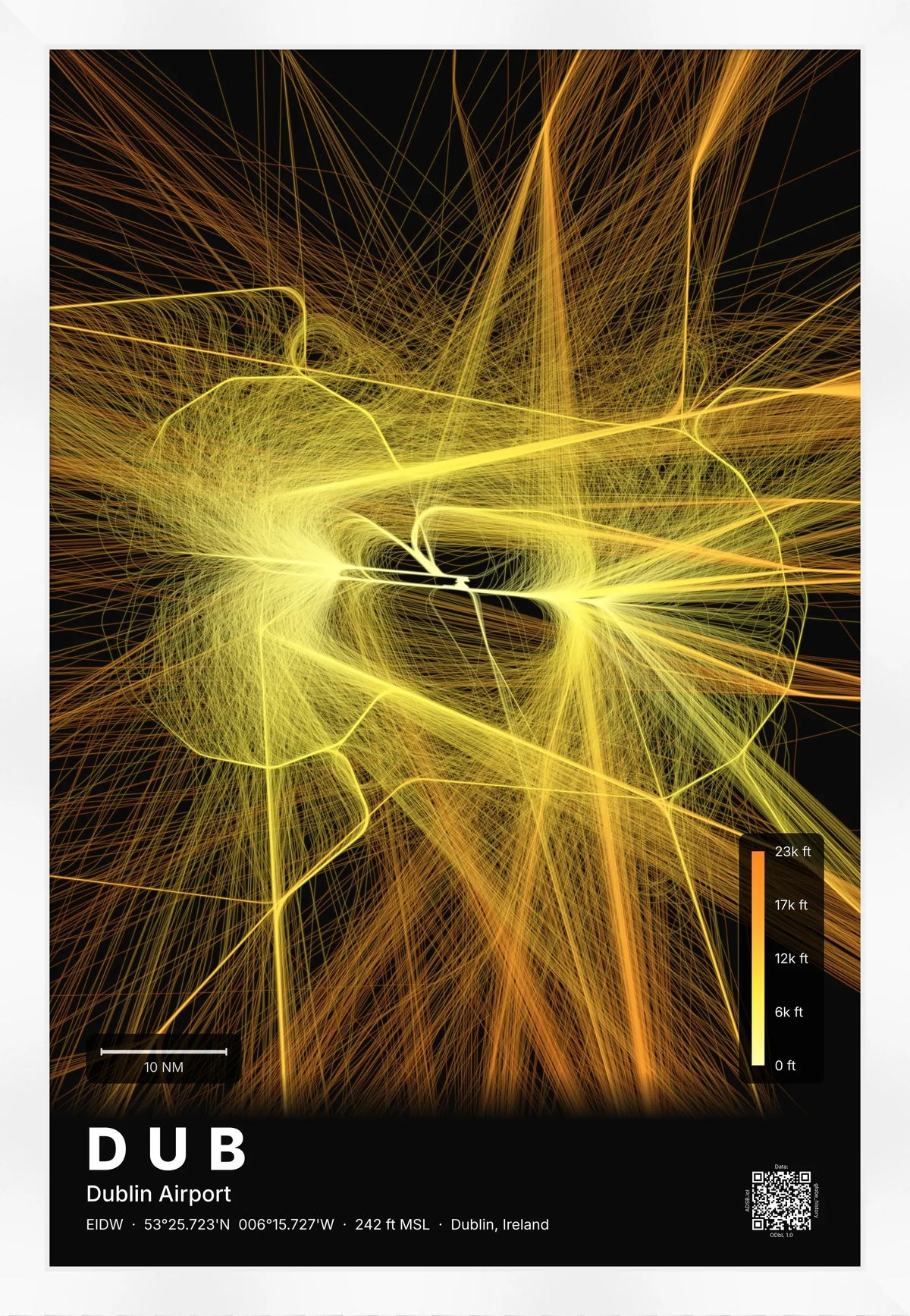 DUB flight path map — Solana theme · Dark [material:framed_white]