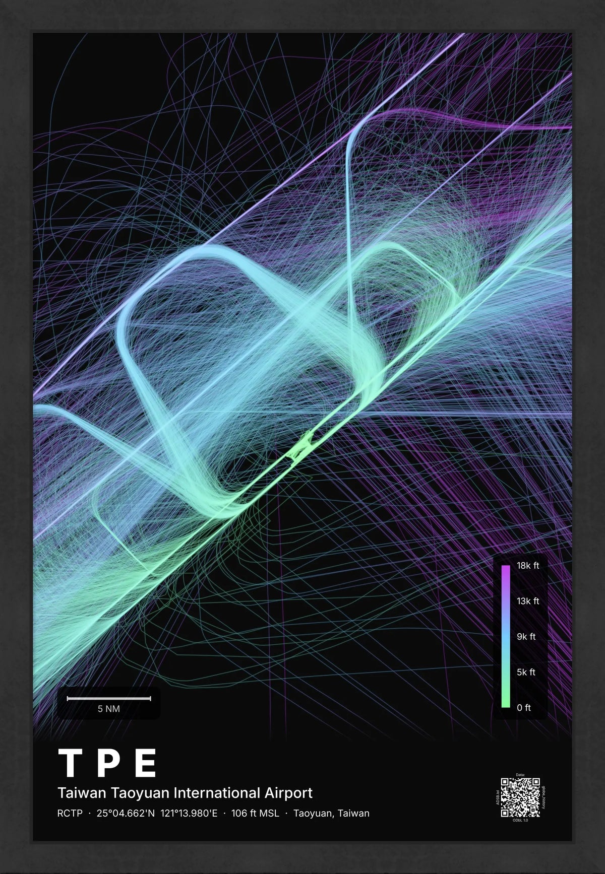 TPE flight path map — Prism theme · Dark [material:framed_black]