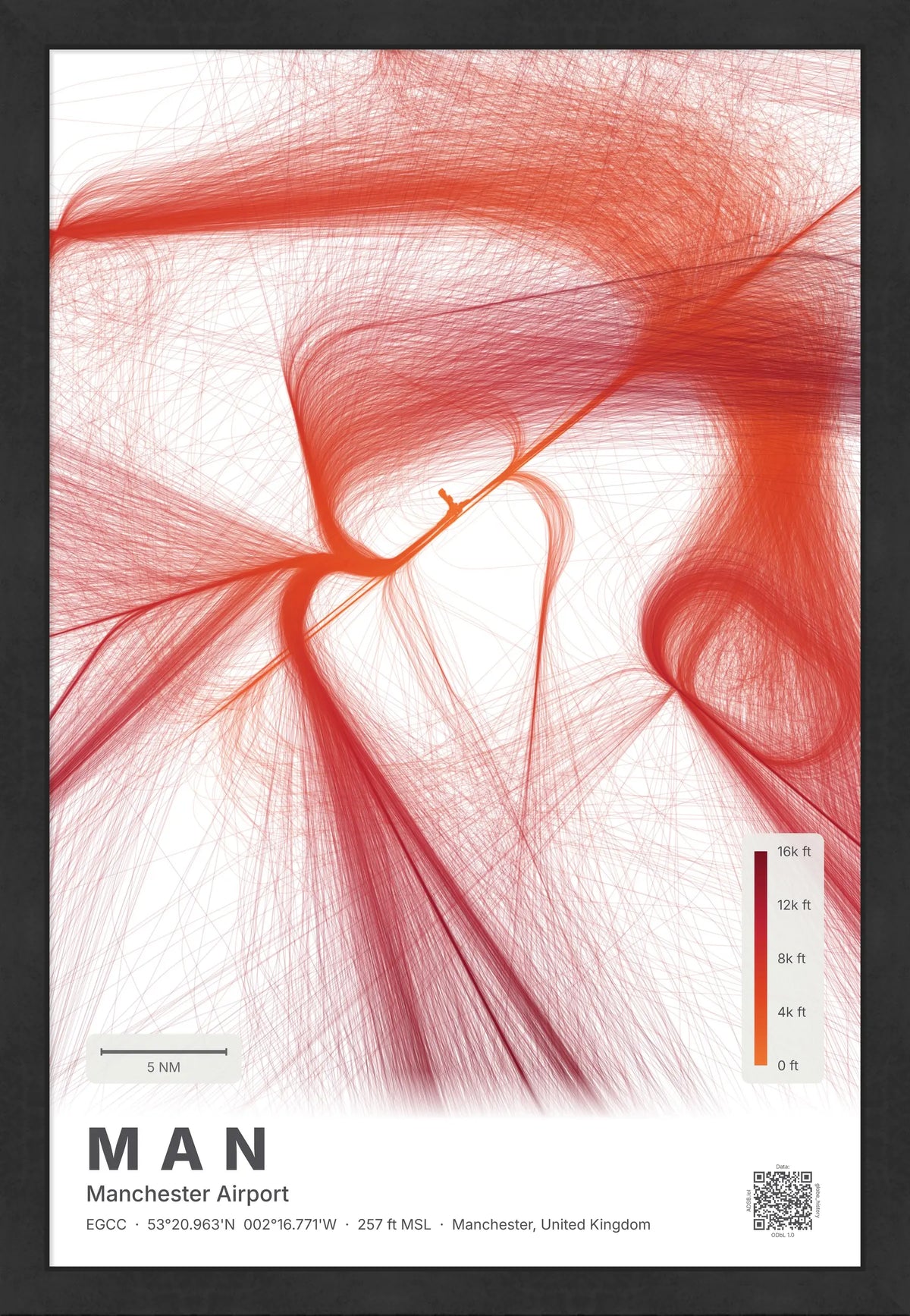 MAN flight path map — Inferno theme · Light [material:framed_black]