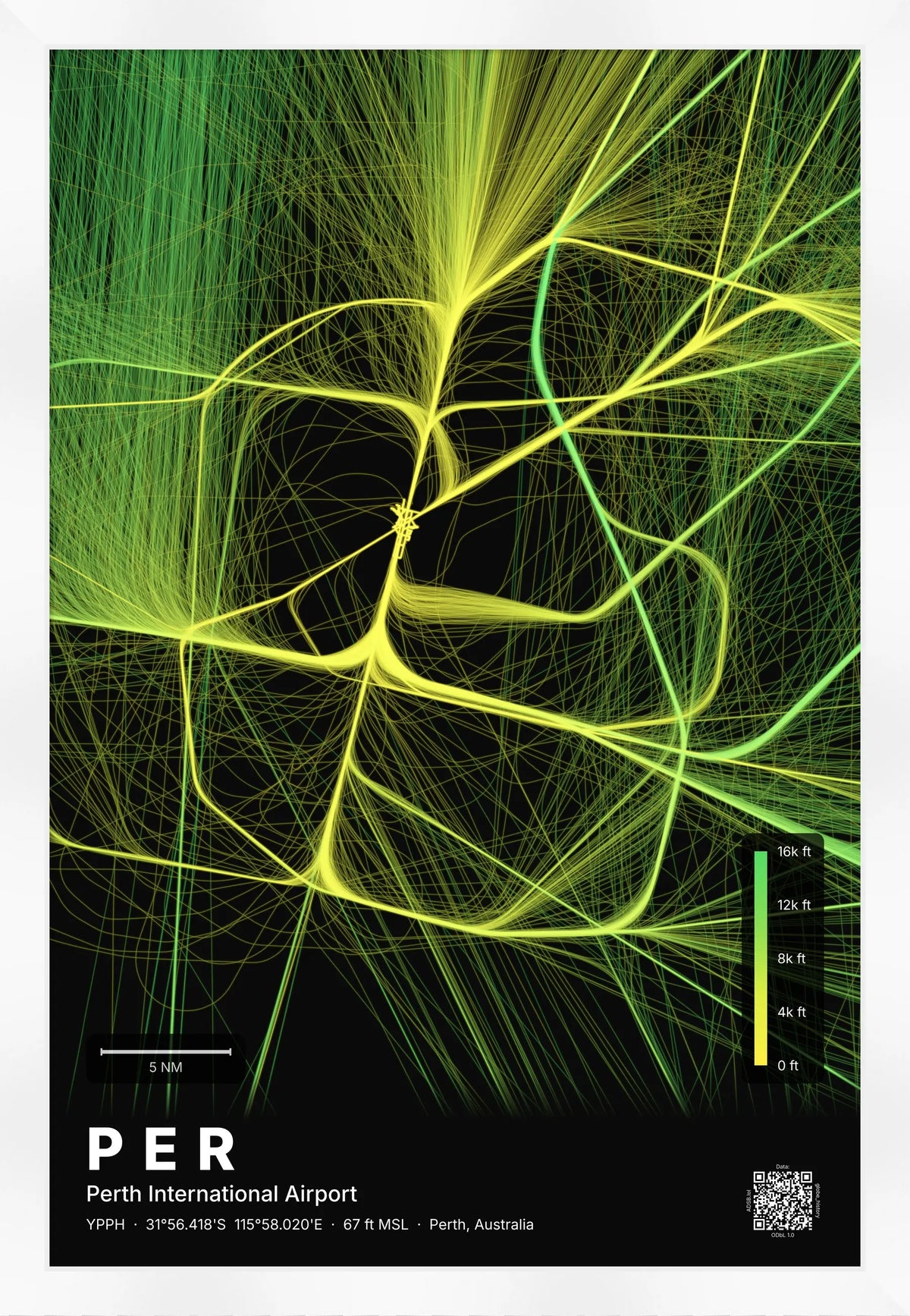 PER flight path map — Citrus theme · Dark [material:framed_white]