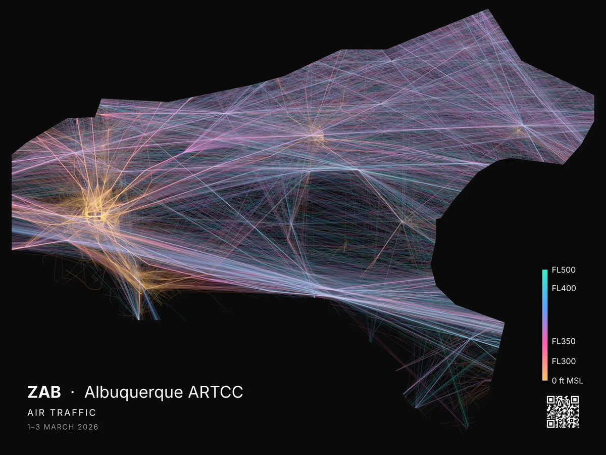 Albuquerque ARTCC print — Aurora theme · Dark
