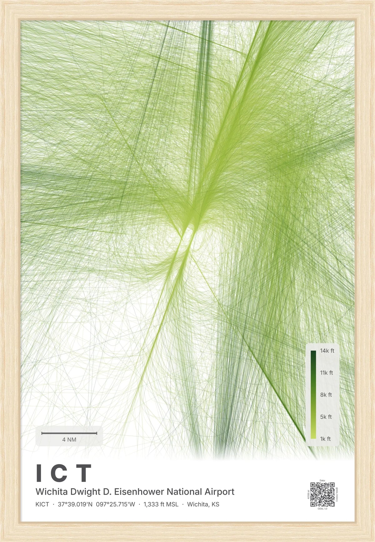ICT flight path map — Citrus theme · Light [material:framed_natural]
