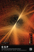 GSP flight path print — Inferno theme · Dark