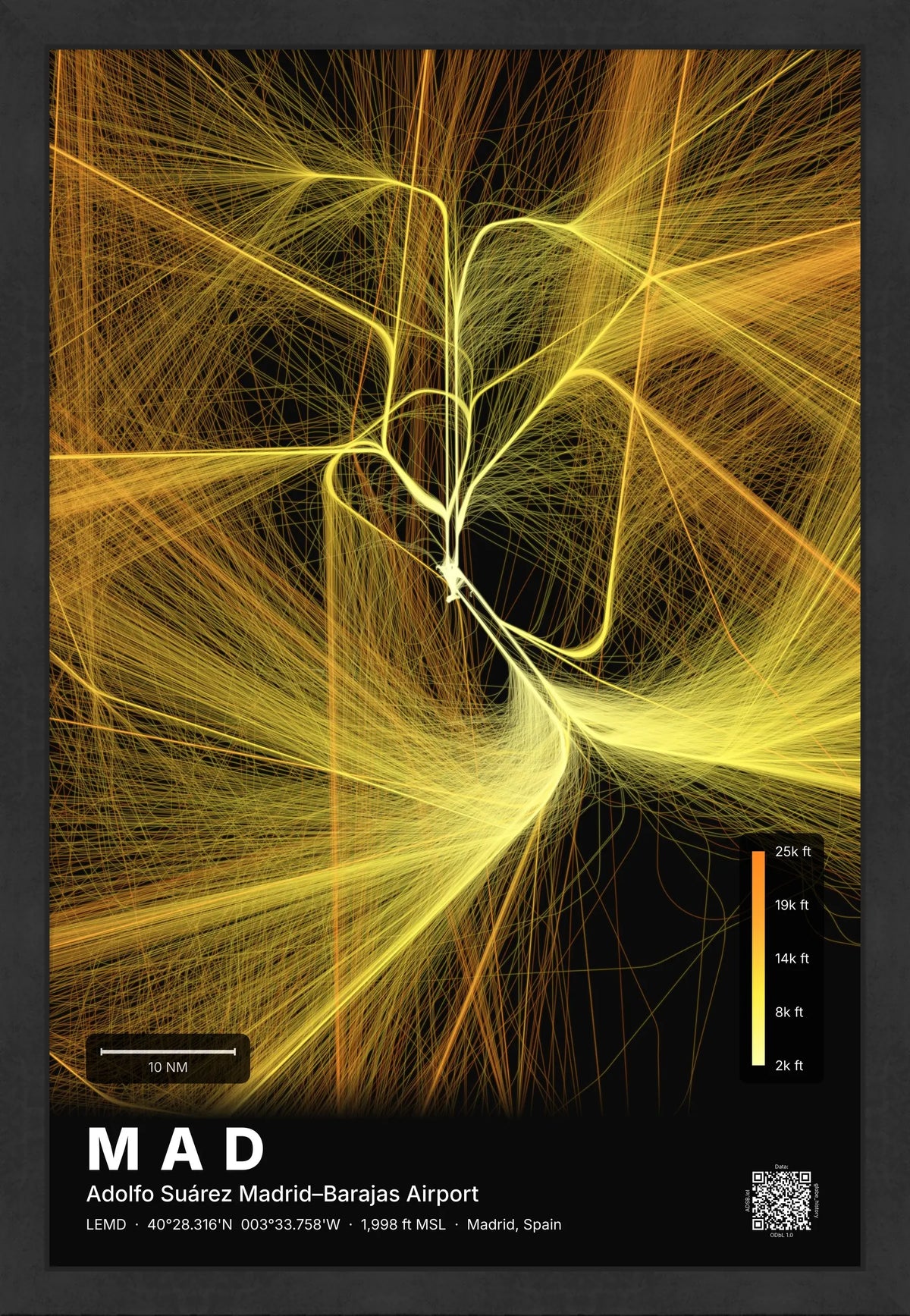 MAD flight path map — Solana theme · Dark [material:framed_black]