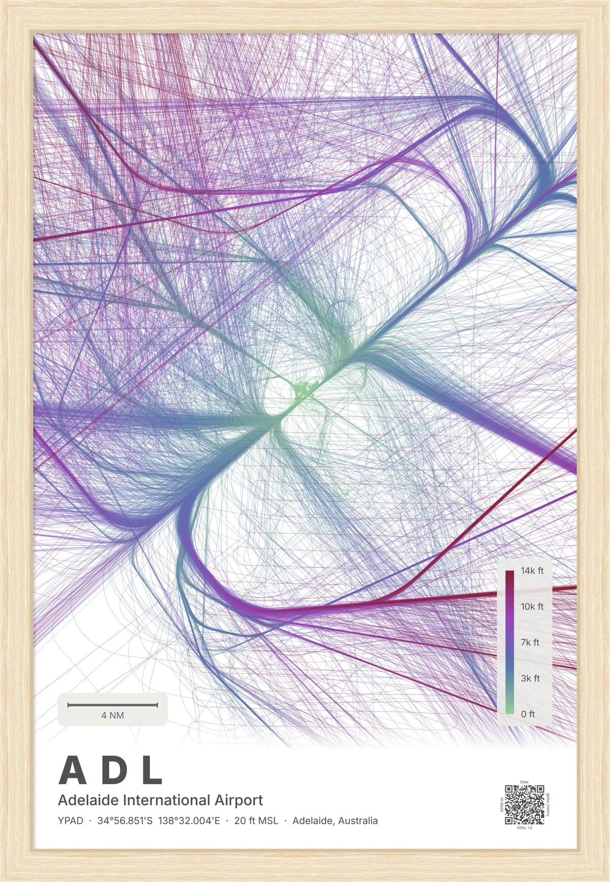 ADL flight path map — Prism theme · Light [material:framed_natural]