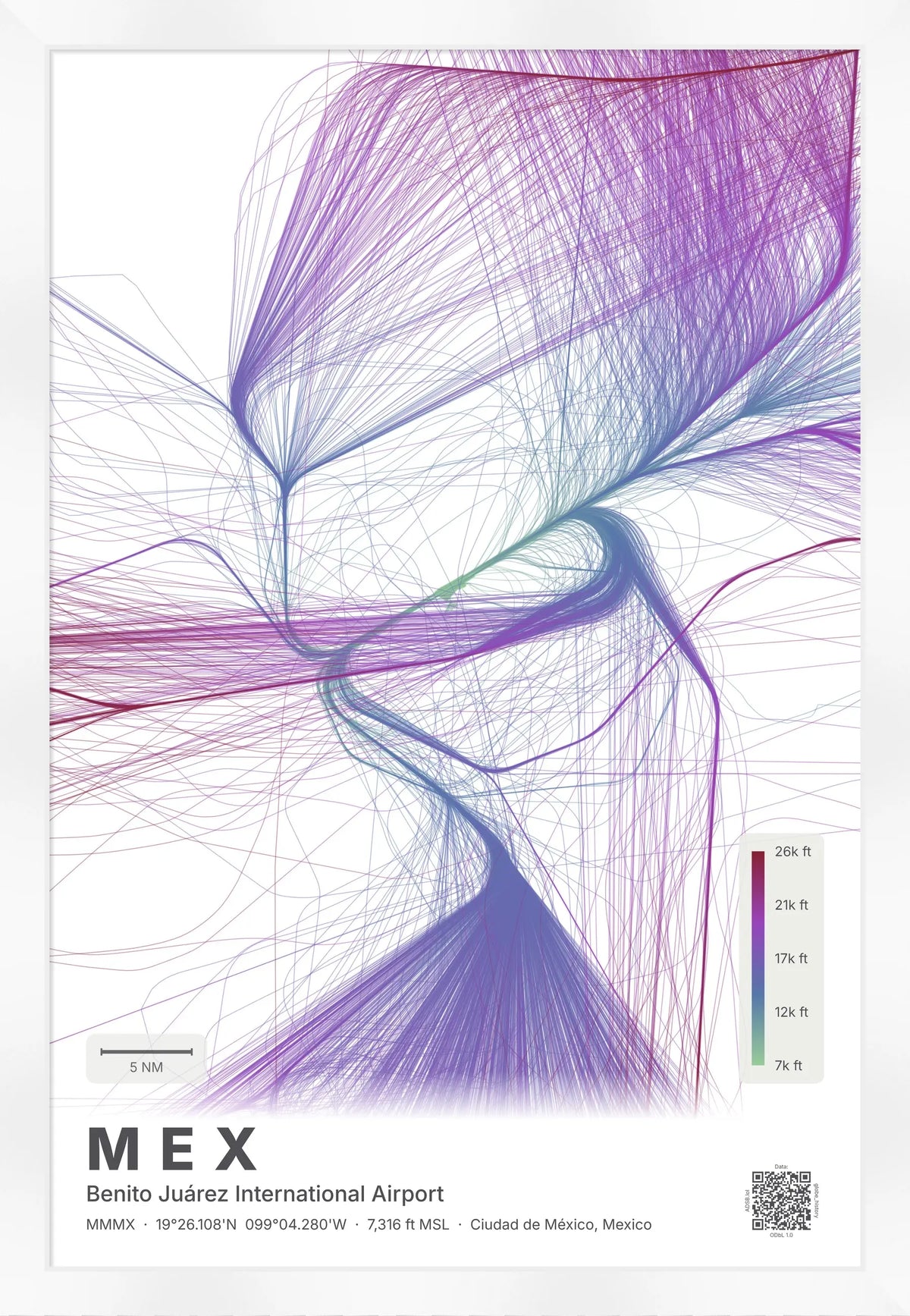 MEX flight path map — Prism theme · Light [material:framed_white]