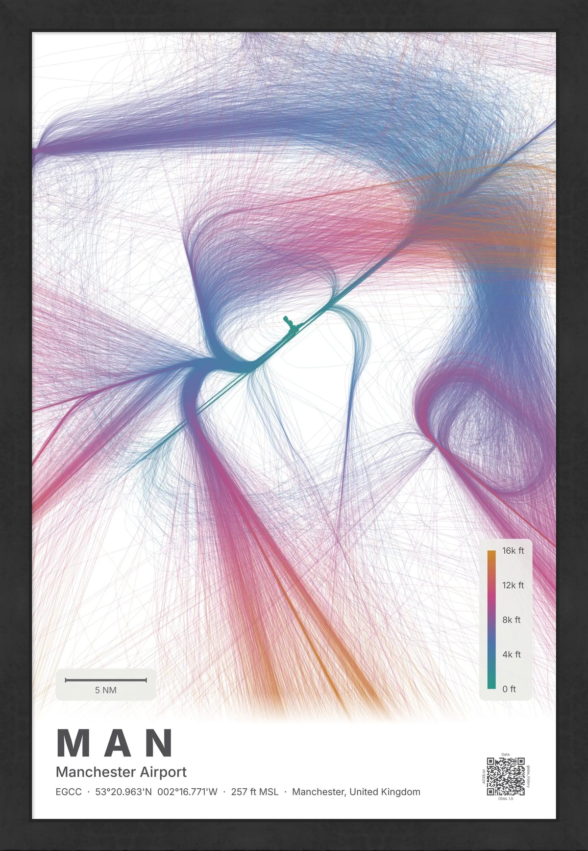 MAN flight path map — Aurora theme · Light [material:framed_black]