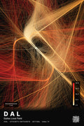 DAL flight path print — Inferno theme · Dark
