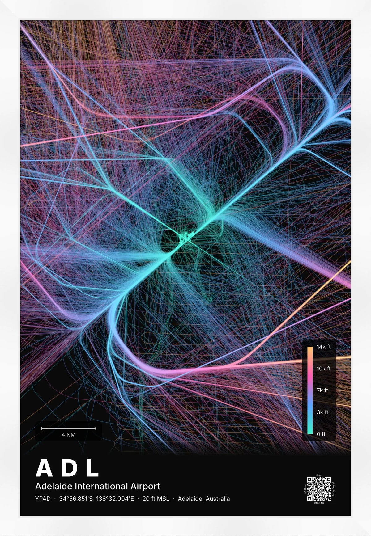 ADL flight path map — Aurora theme · Dark [material:framed_white]