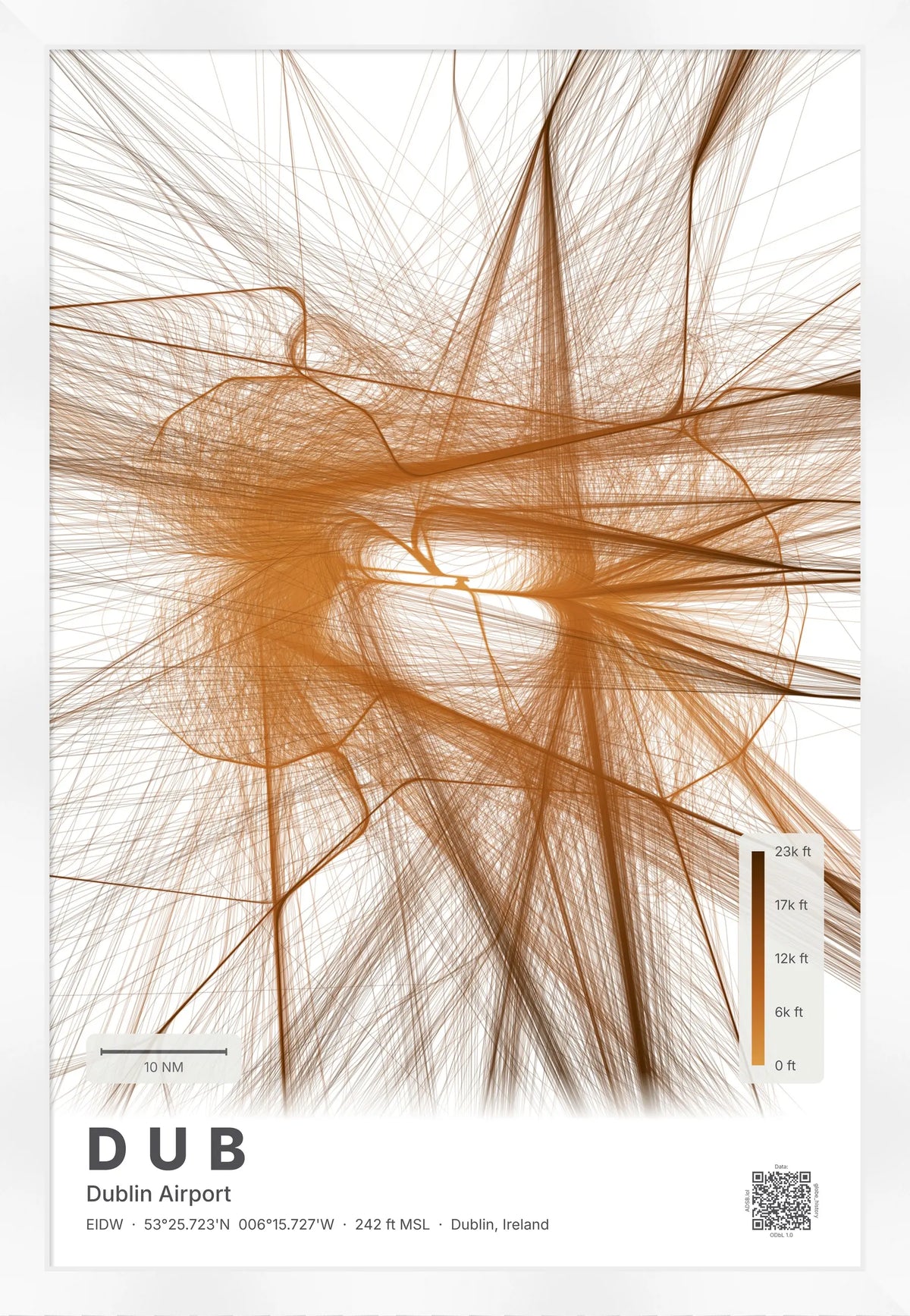 DUB flight path map — Solana theme · Light [material:framed_white]