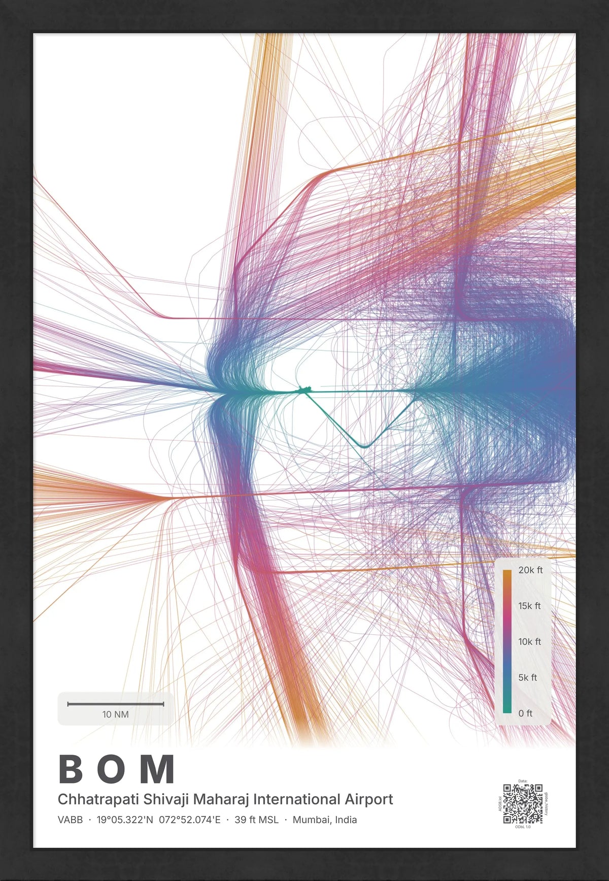 BOM flight path map — Aurora theme · Light [material:framed_black]