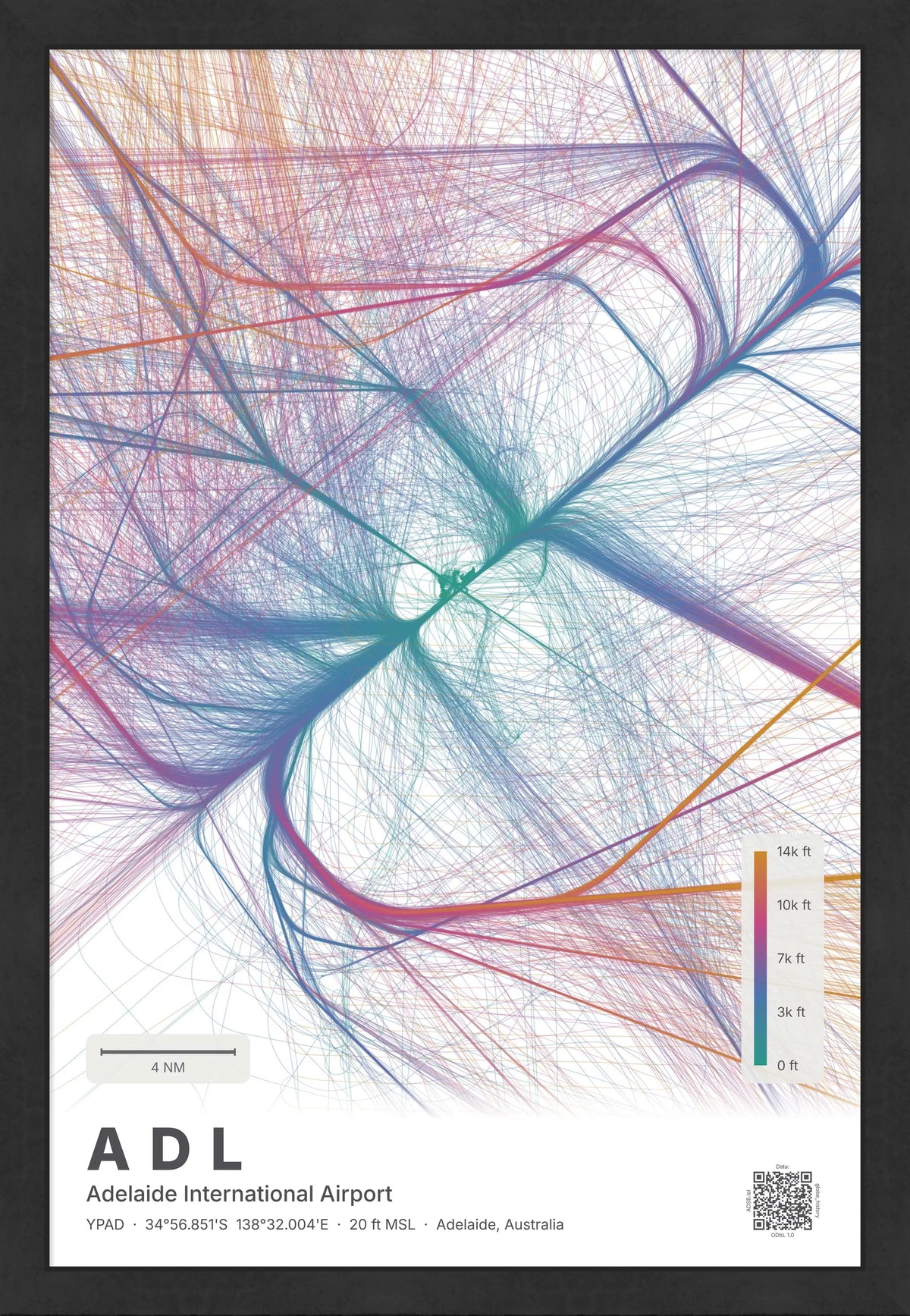ADL flight path map — Aurora theme · Light [material:framed_black]