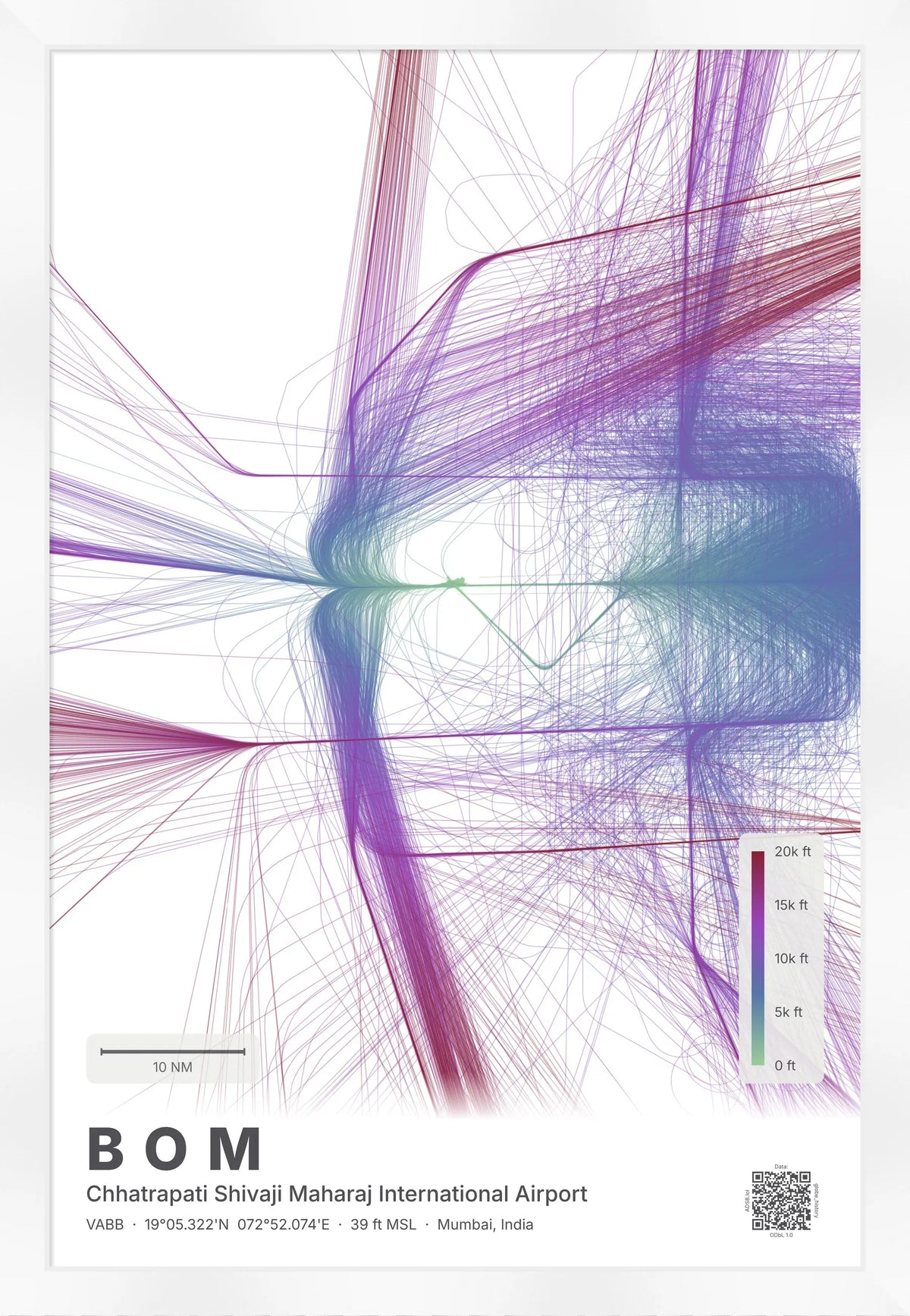 BOM flight path map — Prism theme · Light [material:framed_white]