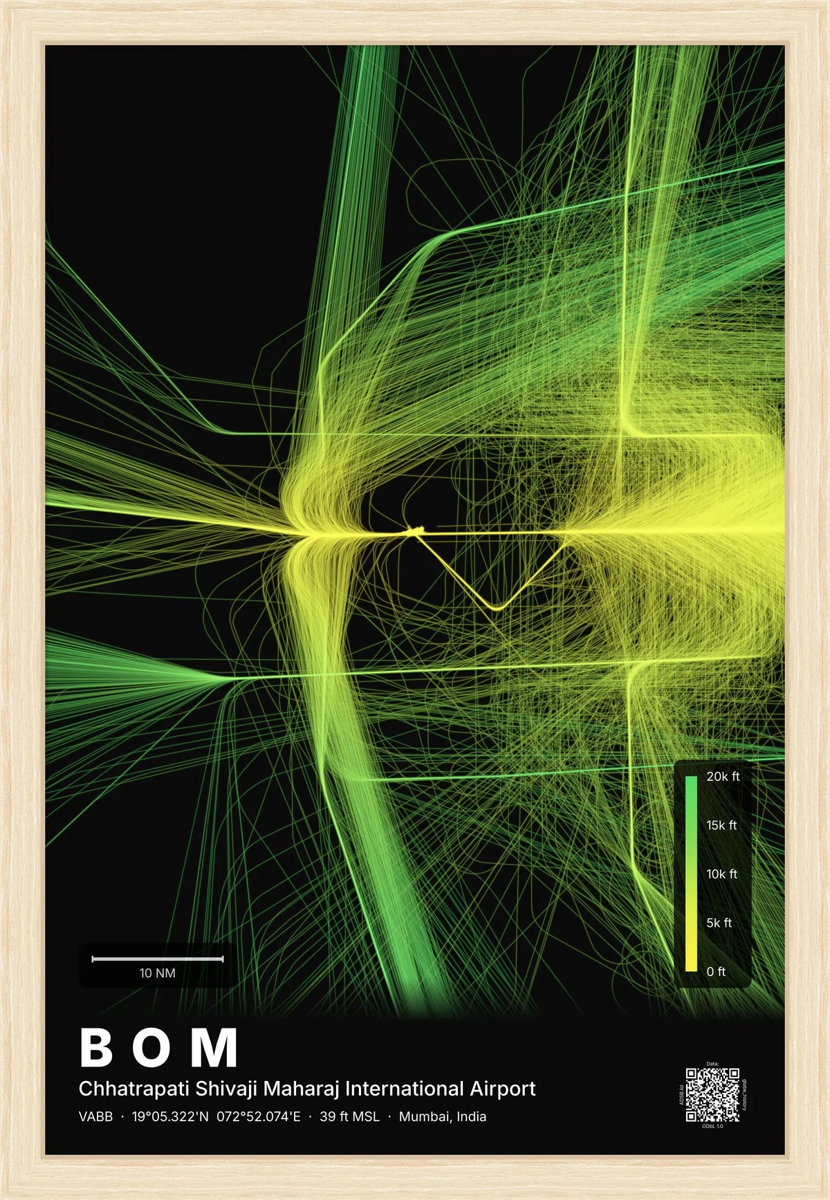 BOM flight path map — Citrus theme · Dark [material:framed_natural]