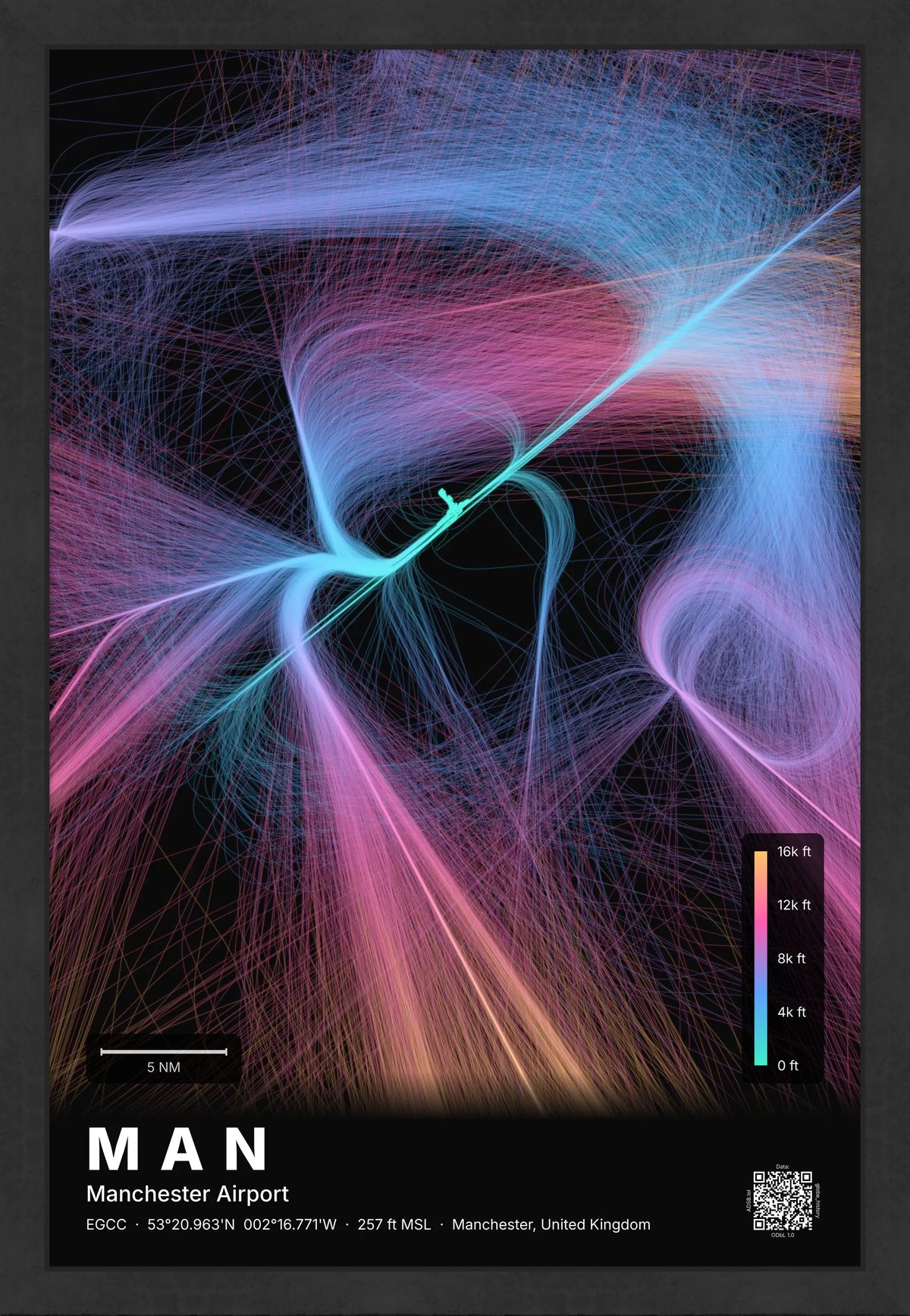 MAN flight path map — Aurora theme · Dark [material:framed_black]