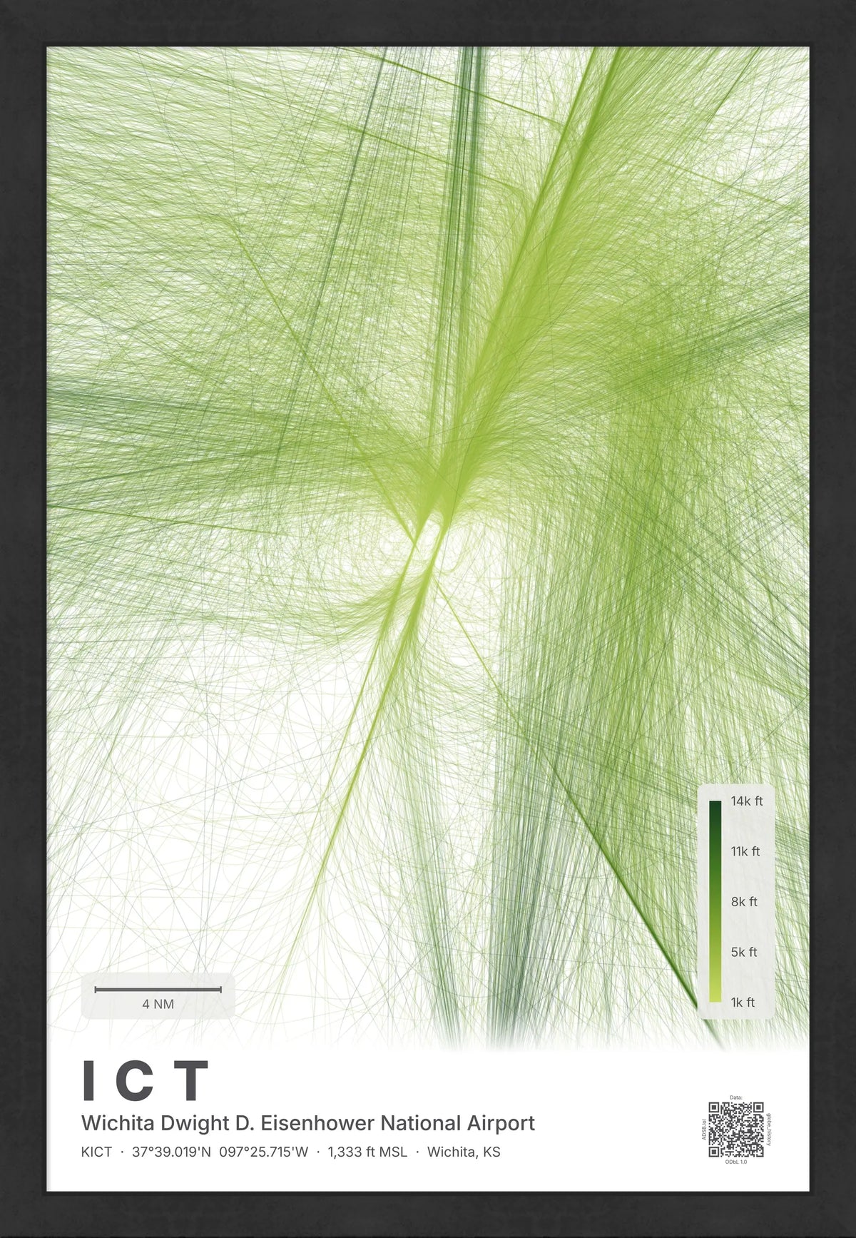 ICT flight path map — Citrus theme · Light [material:framed_black]