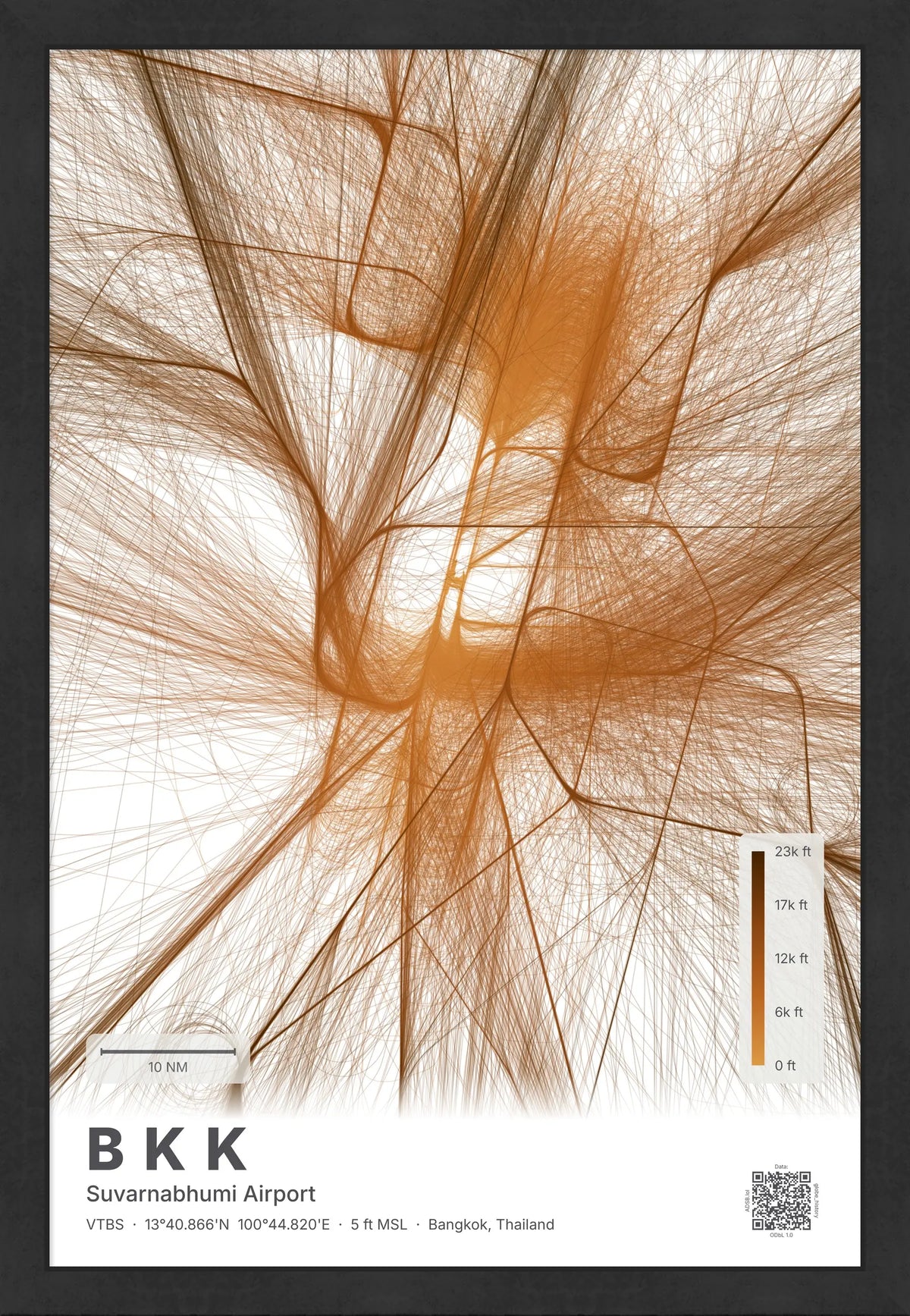 BKK flight path map — Solana theme · Light [material:framed_black]