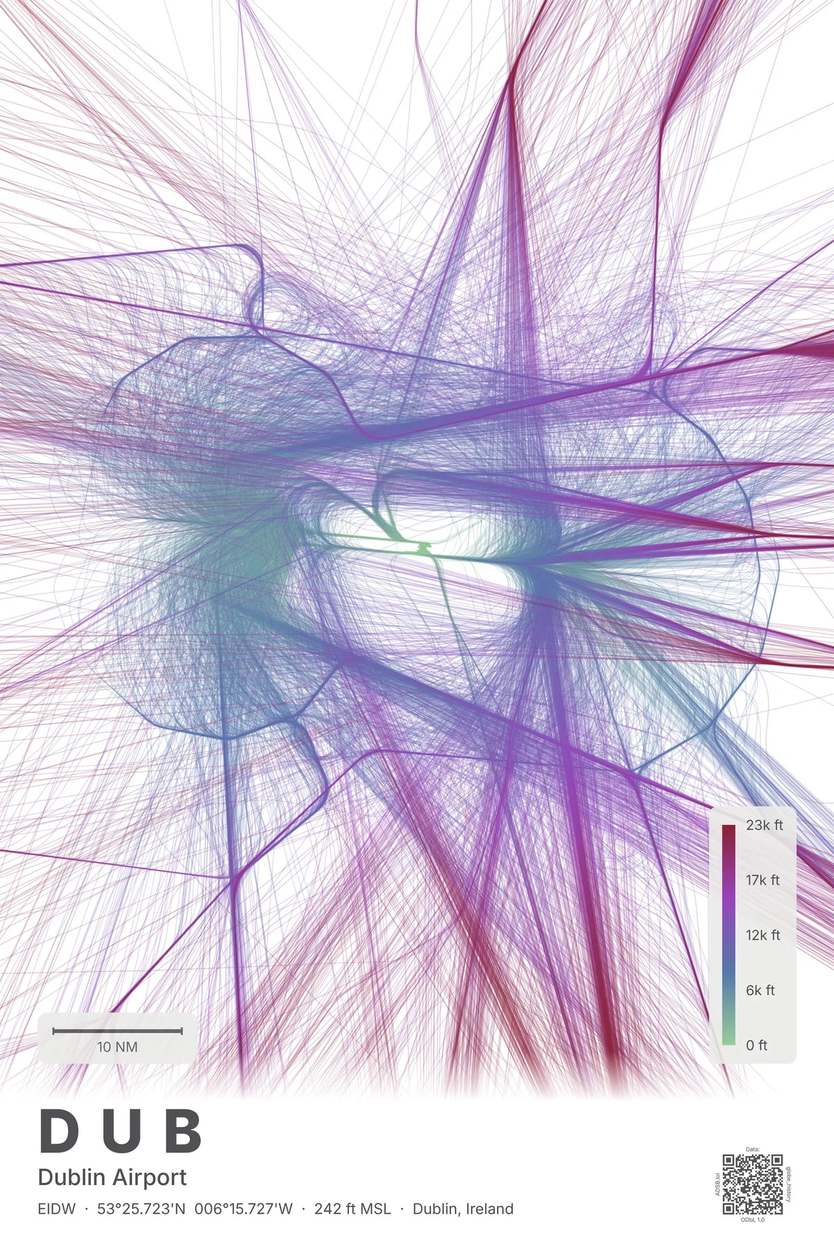DUB flight path map — Prism theme · Light