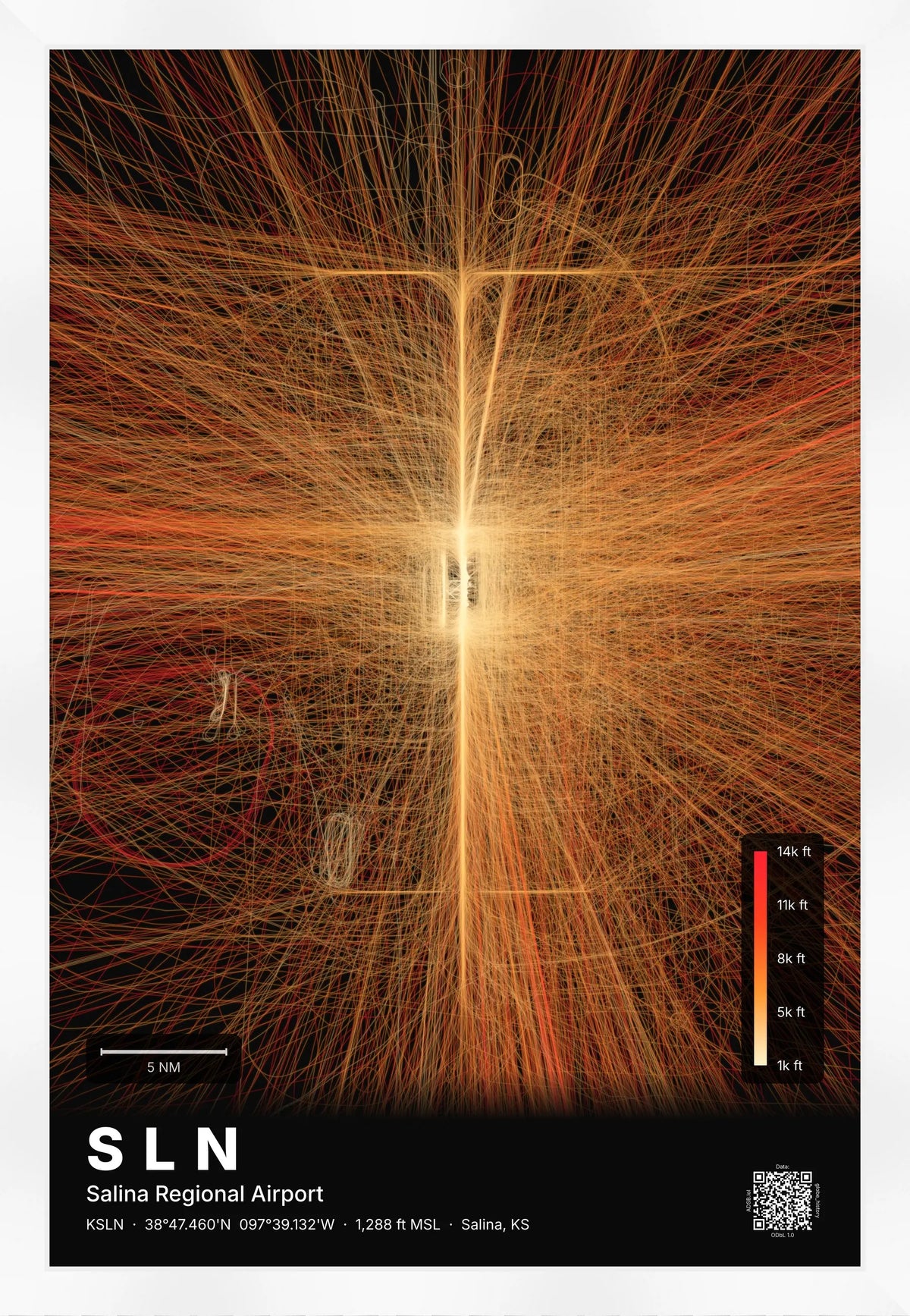 SLN flight path map — Inferno theme · Dark [material:framed_white]