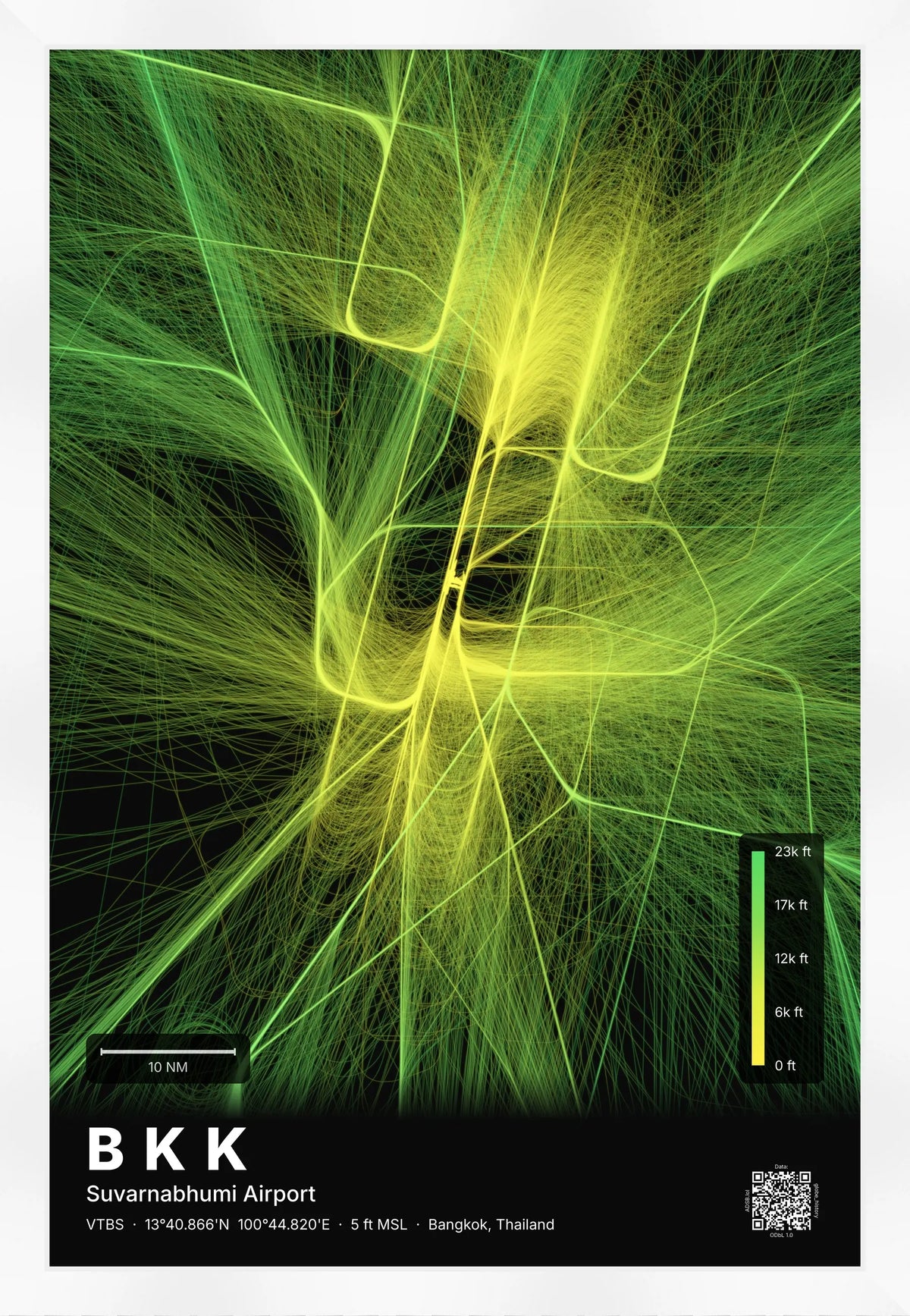 BKK flight path map — Citrus theme · Dark [material:framed_white]