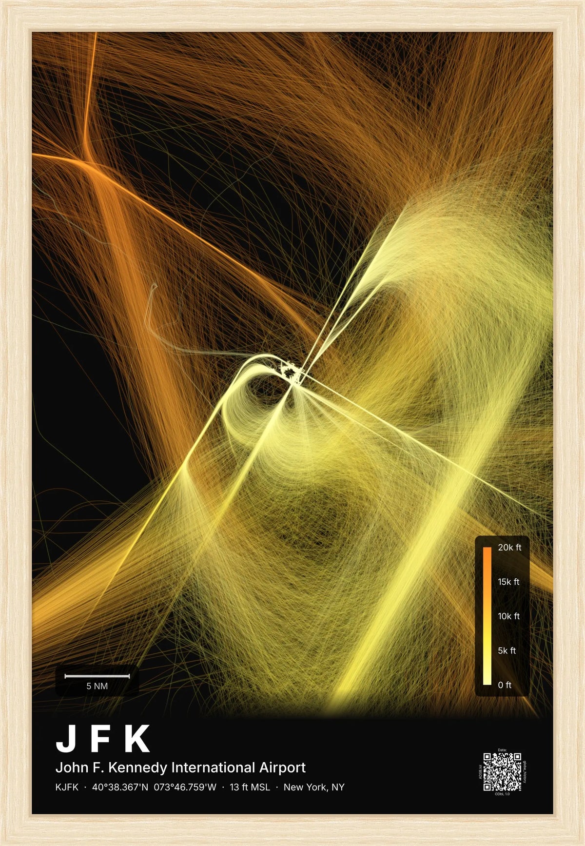 JFK flight path map — Solana theme · Dark [material:framed_natural]