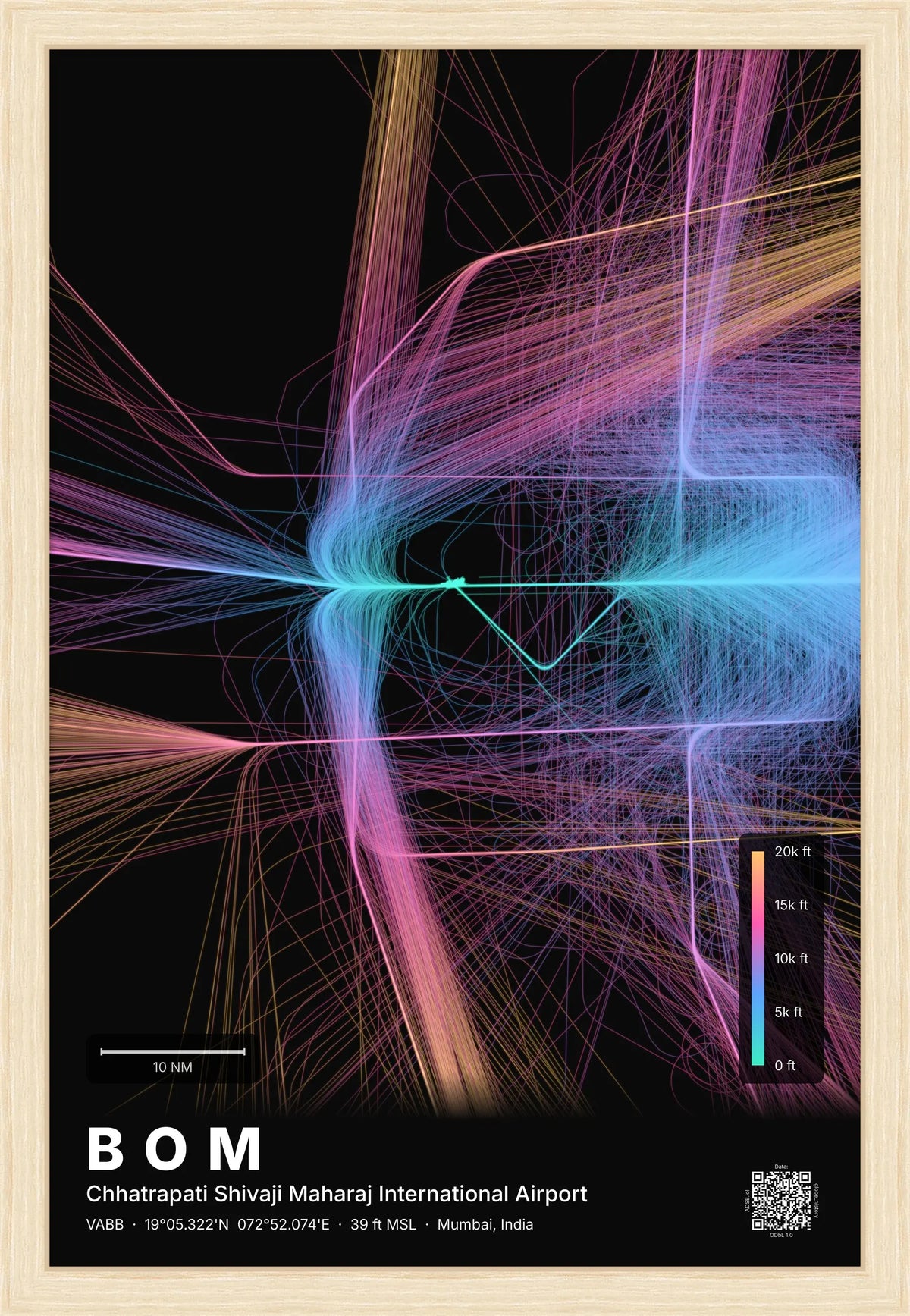 BOM flight path map — Aurora theme · Dark [material:framed_natural]