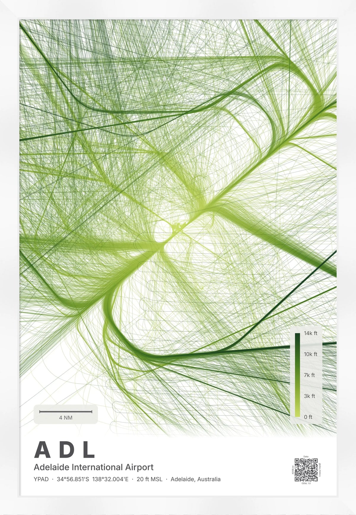 ADL flight path map — Citrus theme · Light [material:framed_white]