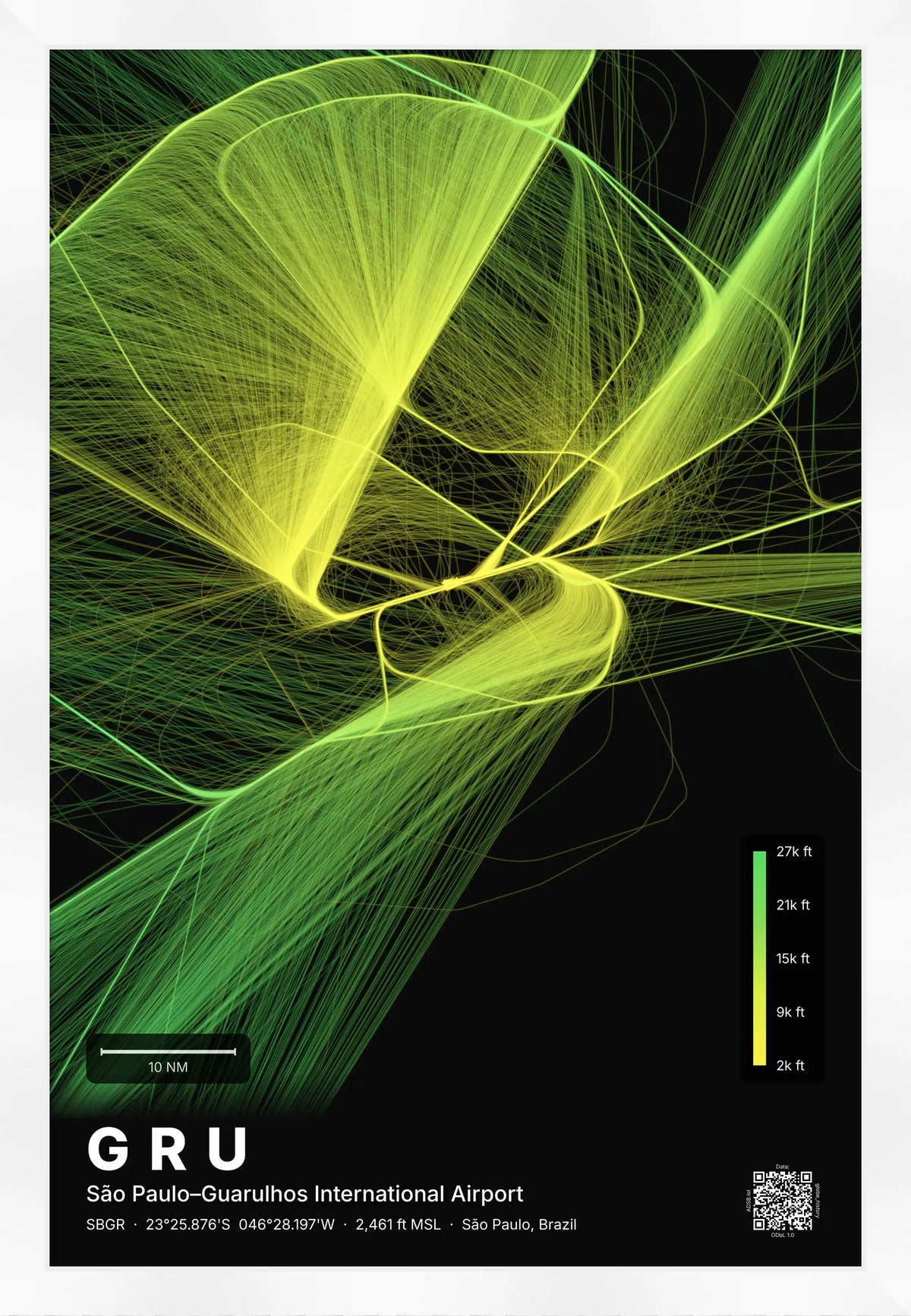 GRU flight path map — Citrus theme · Dark [material:framed_white]